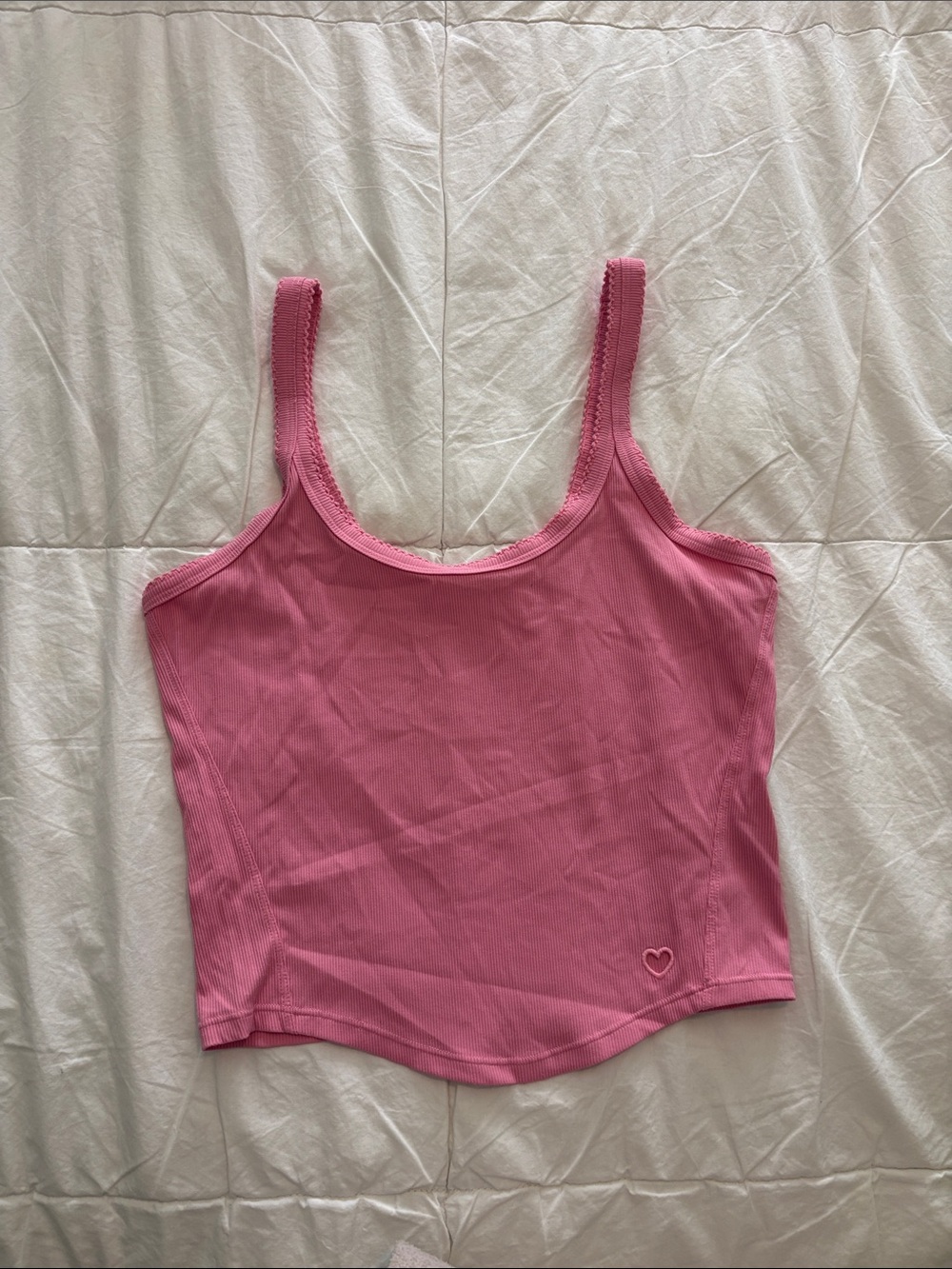 (2 pieces) lululemon groove tight and nulu ribbed crop tank with heart detail - Picture 5 of 6